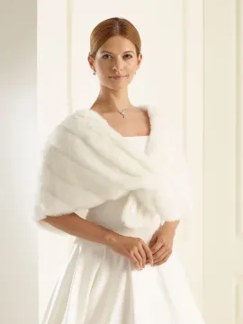 Menyasszonyi szőrmés stóla B002