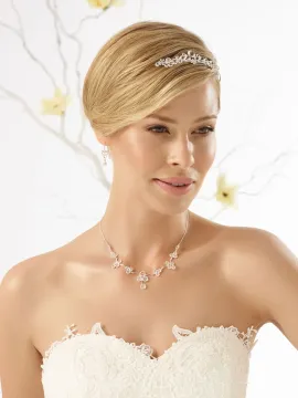 Kristályos nyaklánc és fülbevaló szett N12