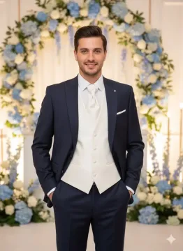 Ivory ceremónia mellény szett